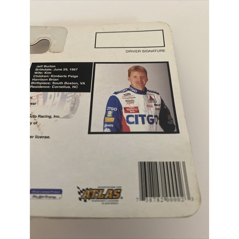NASCAR Jeff Burton Citgo Supergard Diecast Racing Car - #99 Diecast NEW Unopened - Picture 3 of 6